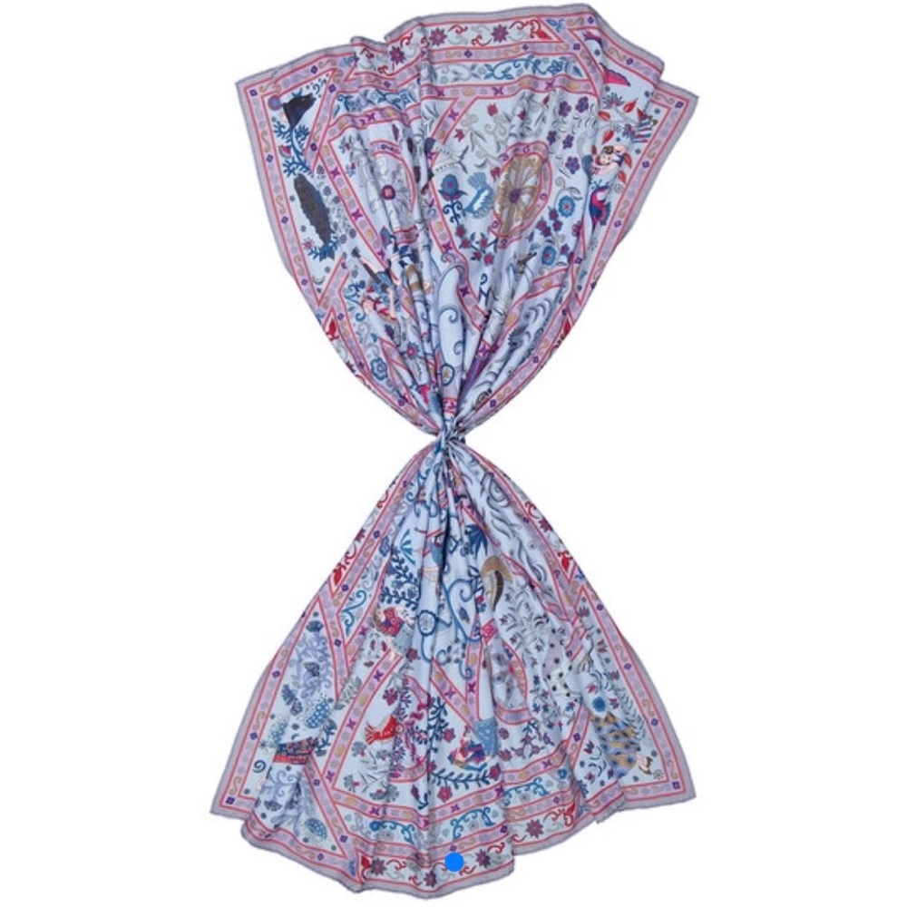 Hermes - Sky Blue Peuple Shawl